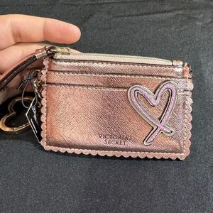 Rose gold Victoria's Secret card wallet NWT